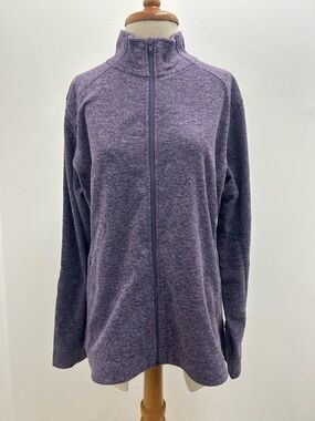 Duluth Trading Co Purple Full-Zip Fleece Jacket